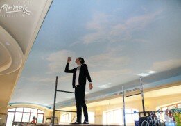 Потолок над бассейном. Золоче.
